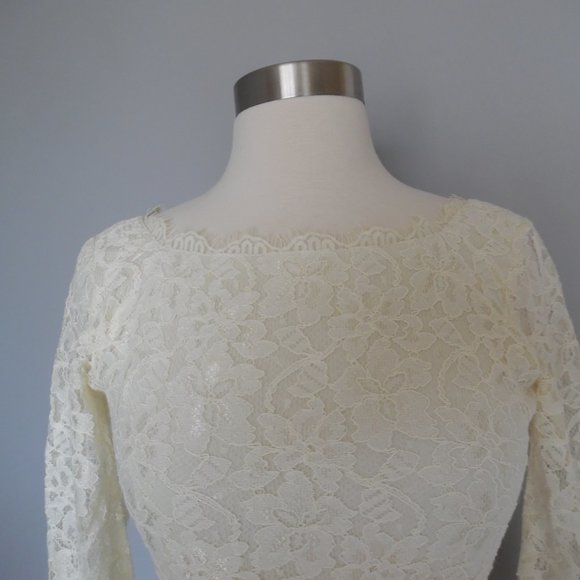 Diane Von Furstenberg Ivory Zarita Lace‎ Mini Dress - Picture 11 of 15